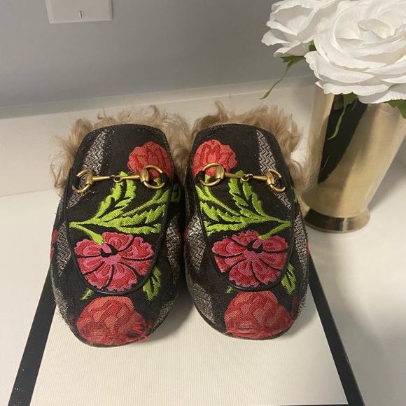 Gucci floral prince town mules - Picture 4 of 7